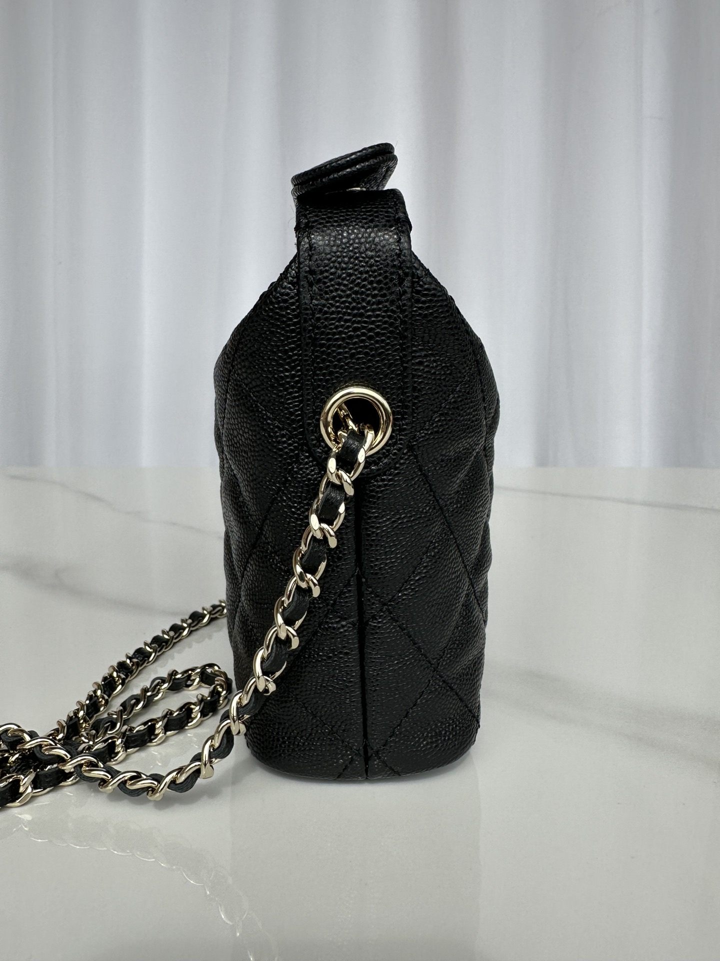 TOP CHANEL Spherical Cowhide Lunch Box Bag - GHW&19*15*6.5cm - 4 Colour