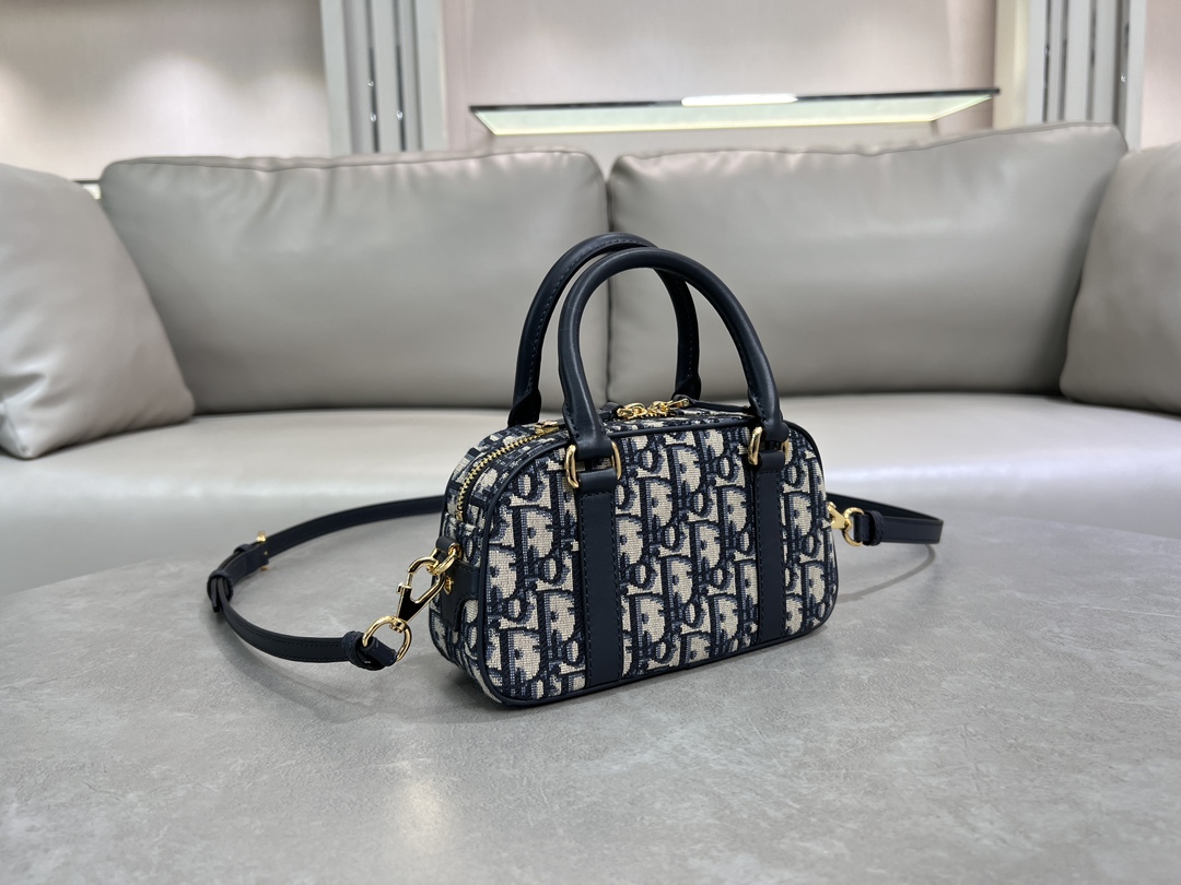 TOP Christian Dior D-Vibe East-West Bag 20.5x13x5cm - Blue