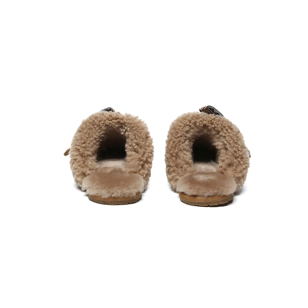 UGG Sheep Wool Bowknot Cecil Slippers (Replica)