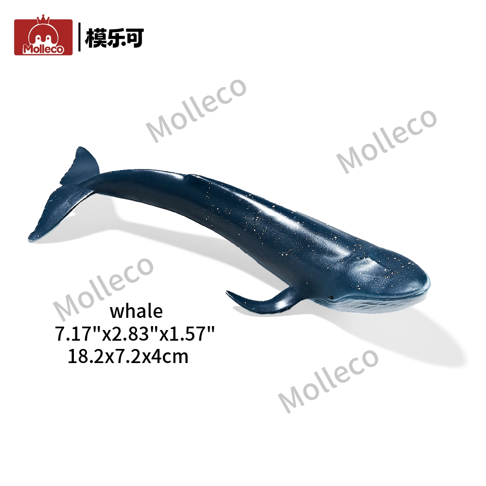 Molleco Marine  Animal Figure Toys for Kids and Children Blue Whale CP023-1