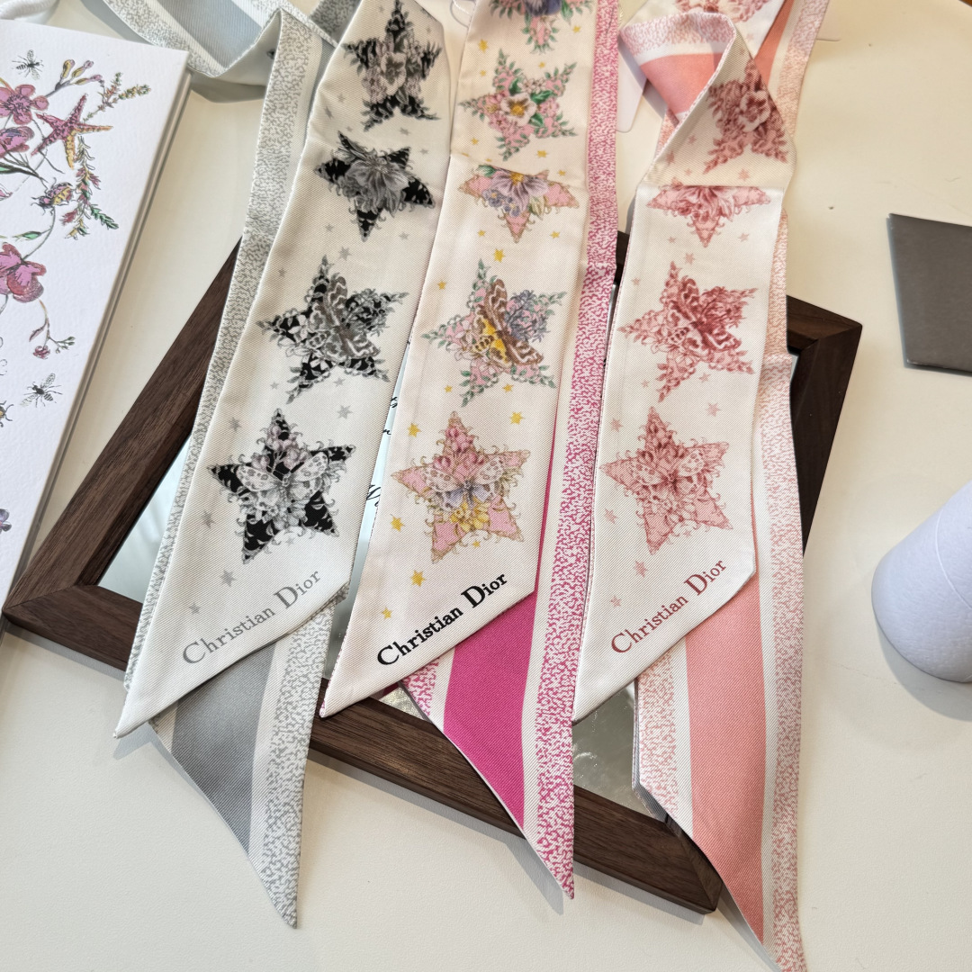 TOP Christian Dior Ribbon Scarf 6✖️100cm - 3 Colors