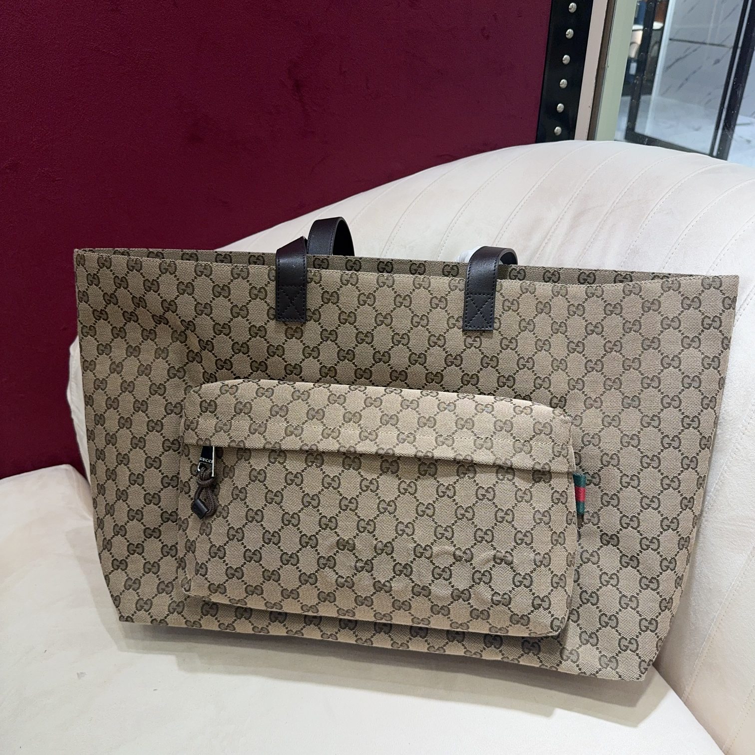 TOP GUCCI Portable Tote Bag 45x 32x15cm - SHW