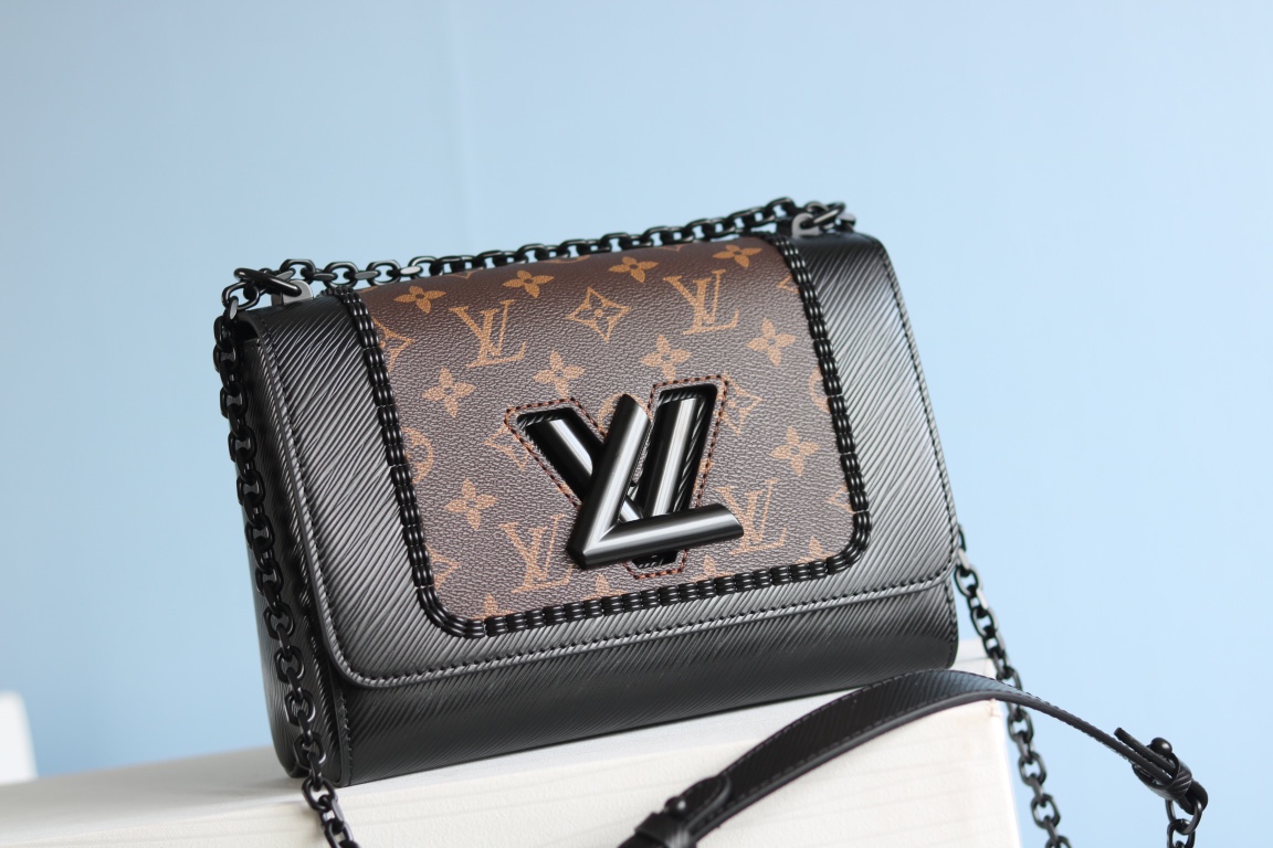 TOP Louis Vuitton LV  Twist MM Bag 23 x 18 x 8 cm- 2 Colors