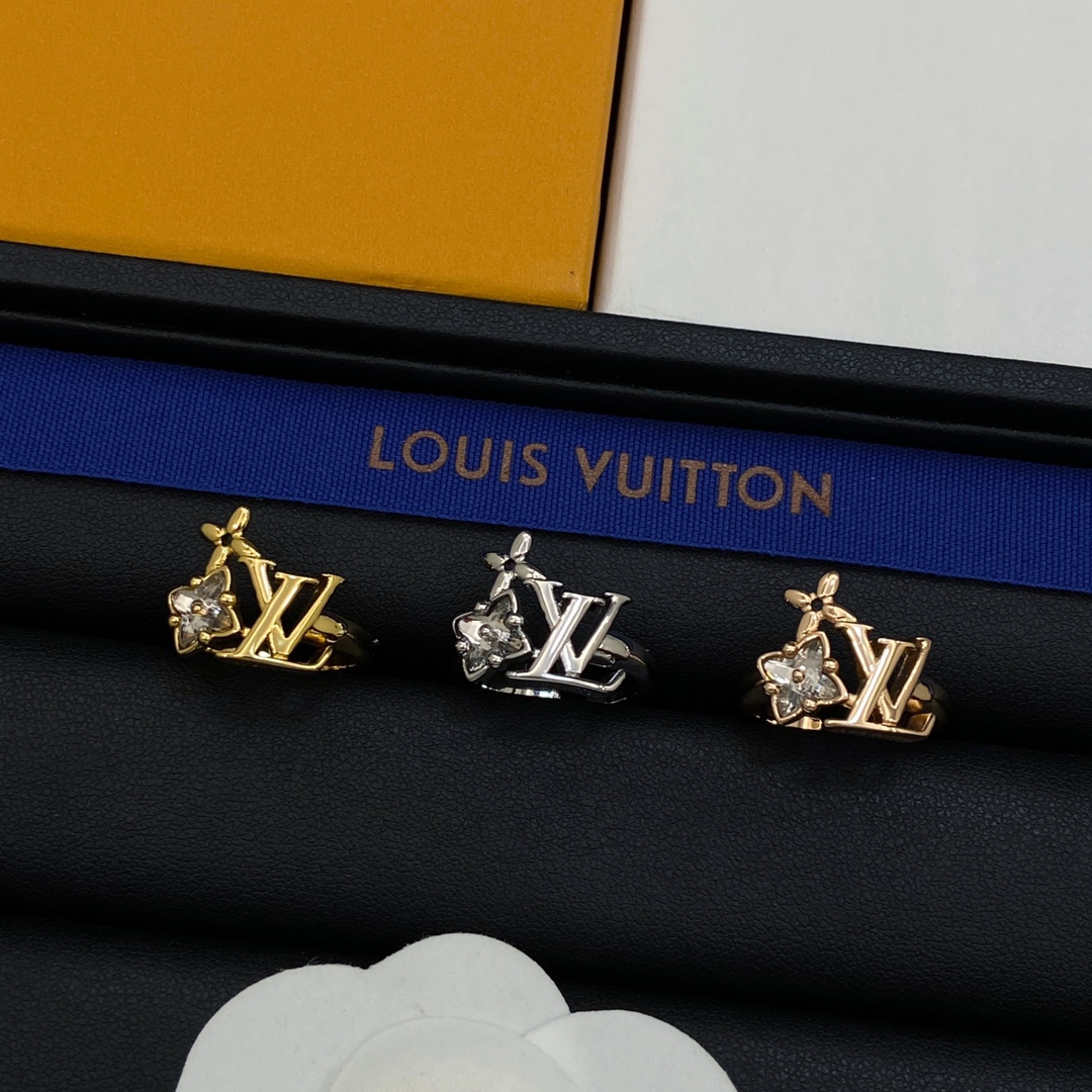 TOP Louis Vuitton LV Flower Ring-3 Colors
