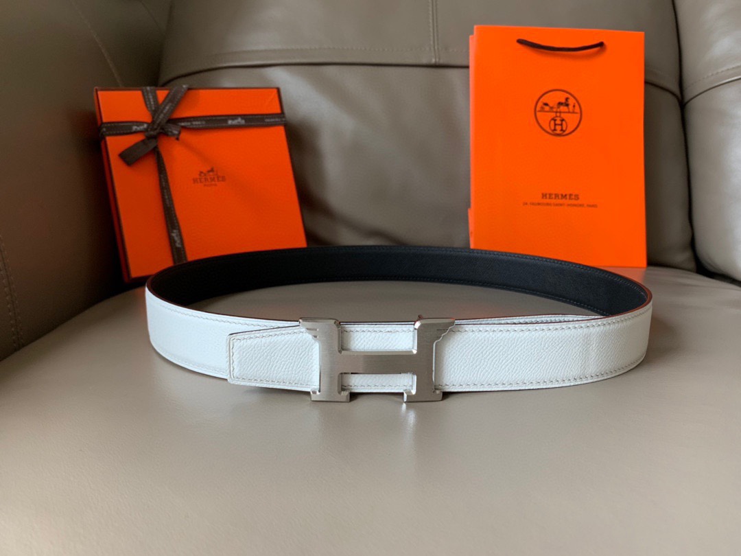 TOP HERMES Double Sided Waistband - 3.2CM