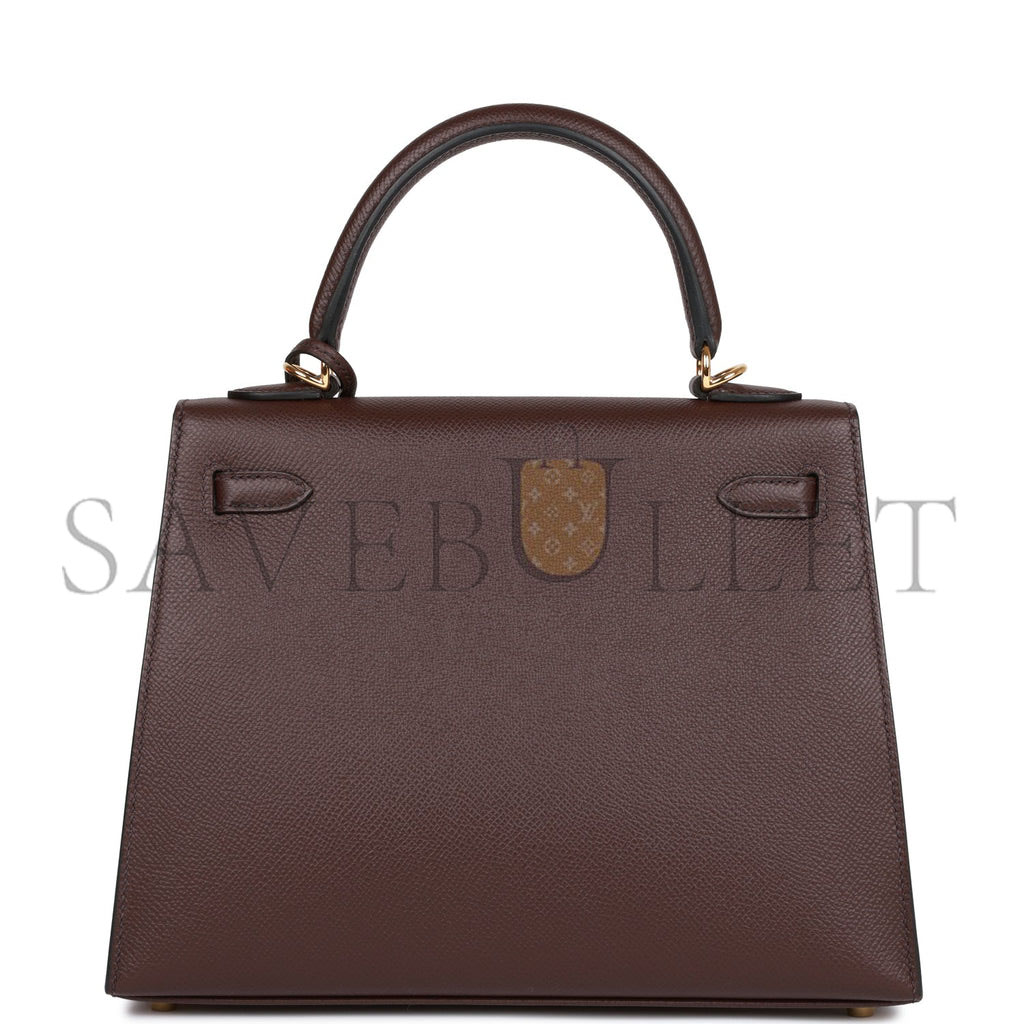 HERMES KELLY 25 EPSOM GOLD HARDWARE (25*17*7cm)