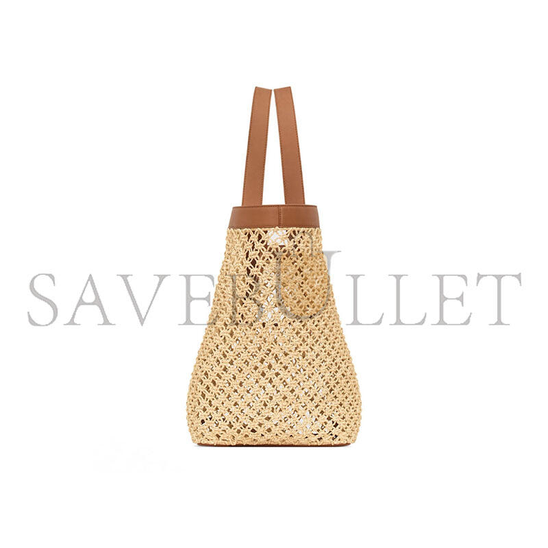 YSL BEIGE RAFFIA Y TOTE BAG 828957GAAFI2791 (37*32*22cm)
