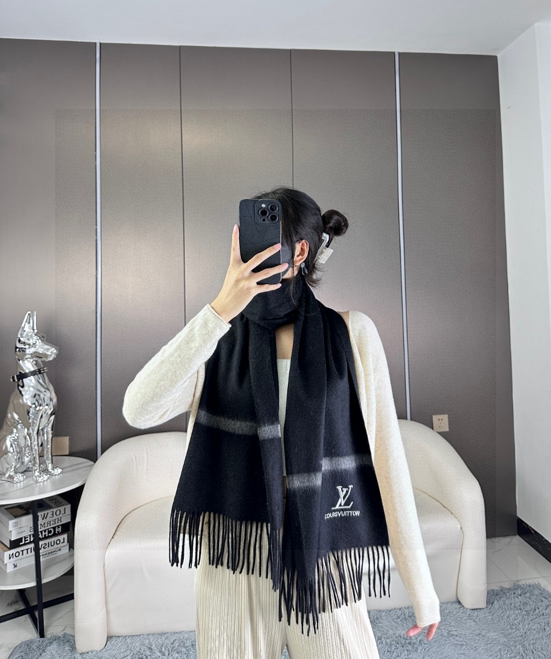 TOP Louis Vuitton LV Men's Scarf 35×180 cm-2 Colors