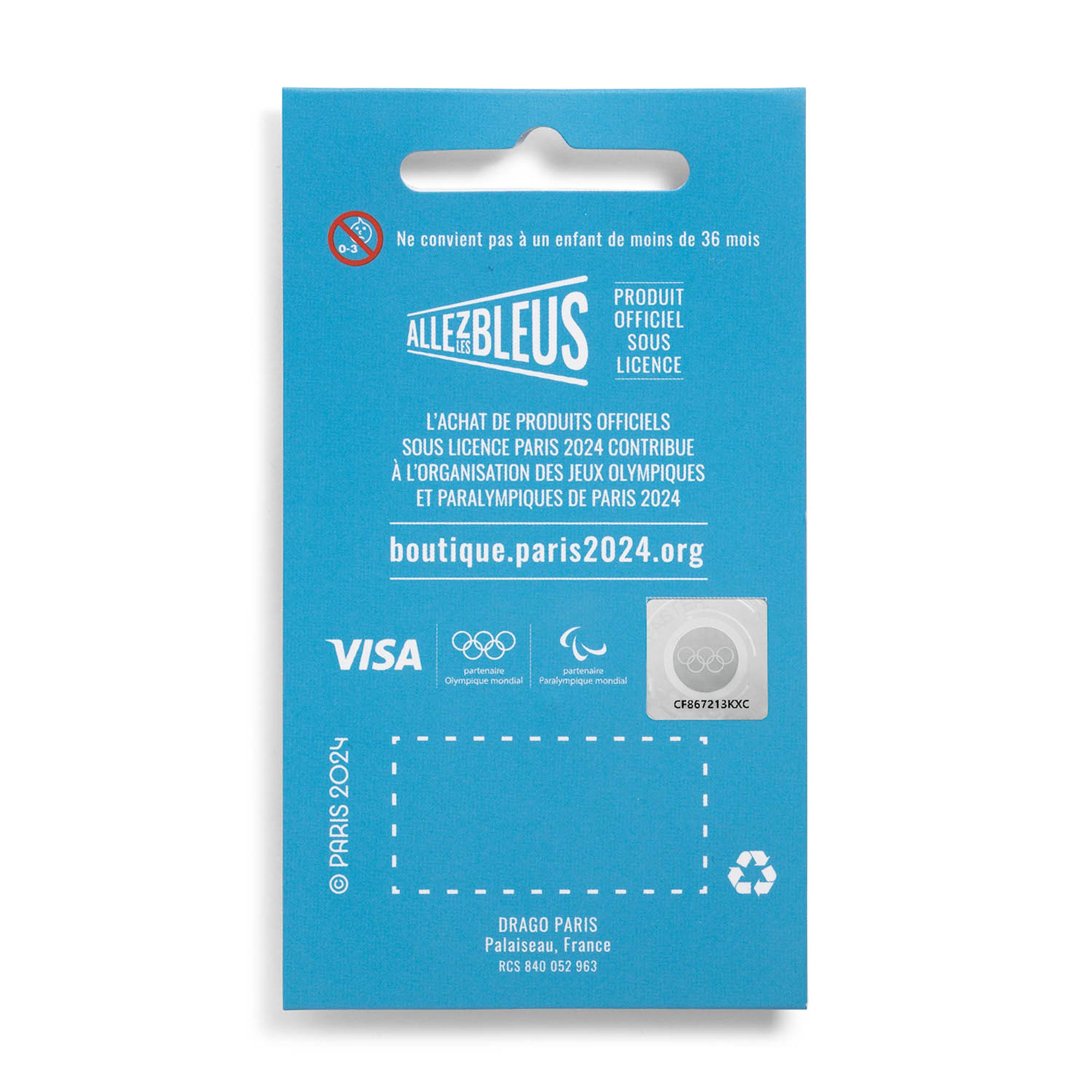 Paris 2024 Olympics Allez Les Bleus Mouth Pin Badge