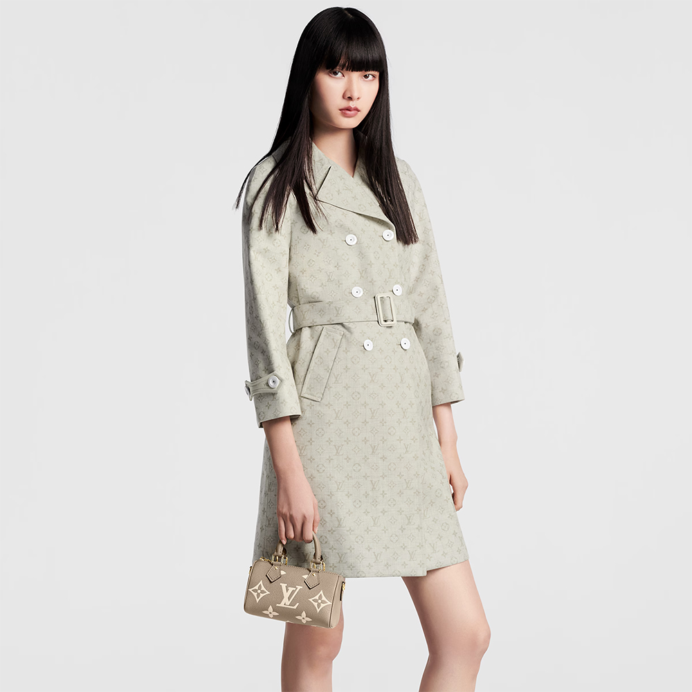 Louis Vuitton Nano Speedy Monogram Empreinte Leather Tourterelle / Crème（10A Mirror Version）