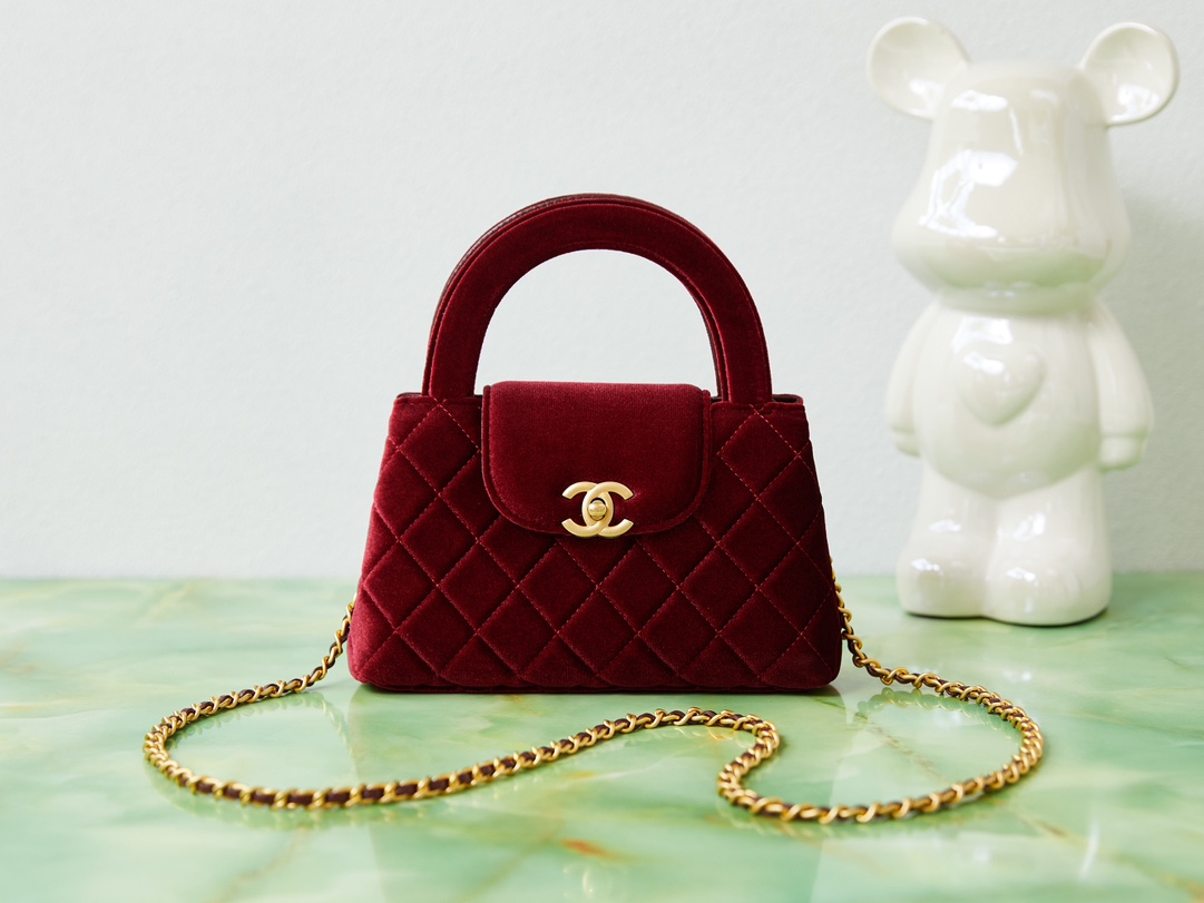 TOP CHANEL Kelly Chain Bag 13*19*7 cm - GHW - 2 Colors