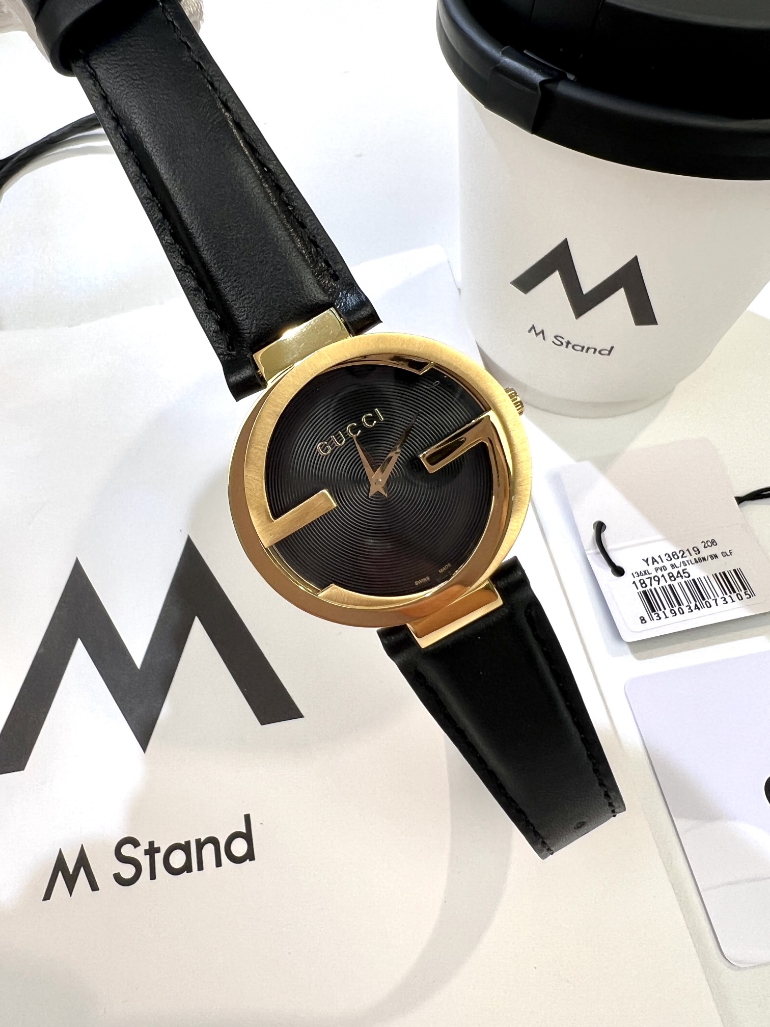 TOP GUCCI Swiss Quartz Movement Watches 37mm - Black
