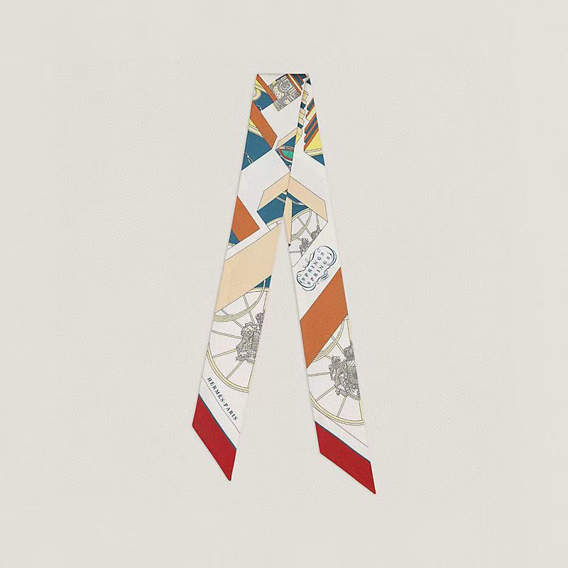 TOP HERMES Twilly Springs Springs Twilly 86 x 5 cm - Four Colours