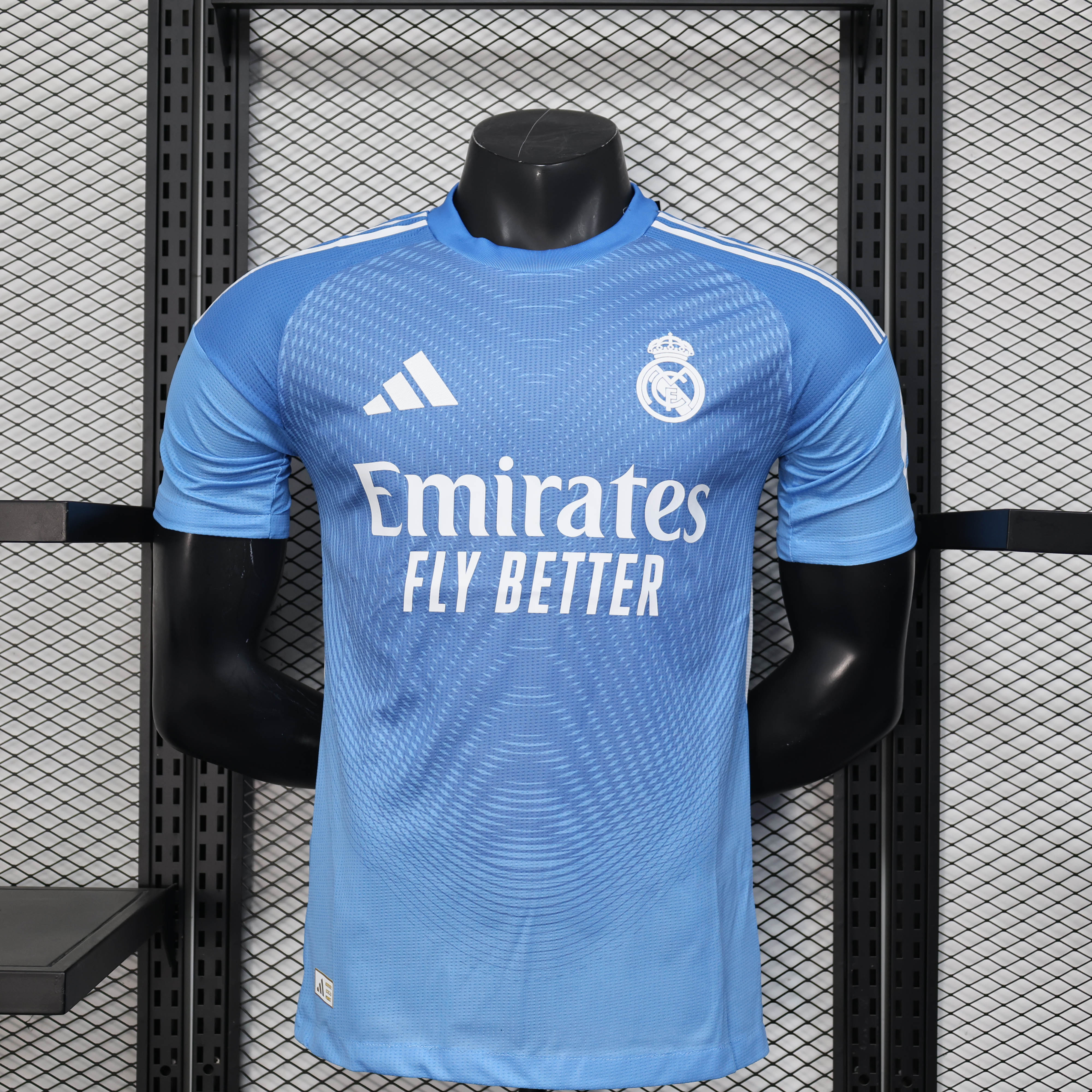2025/2026 Player Version Real Madrid Goalkeeper Blue Football Shirt 1:1 Thai Quality