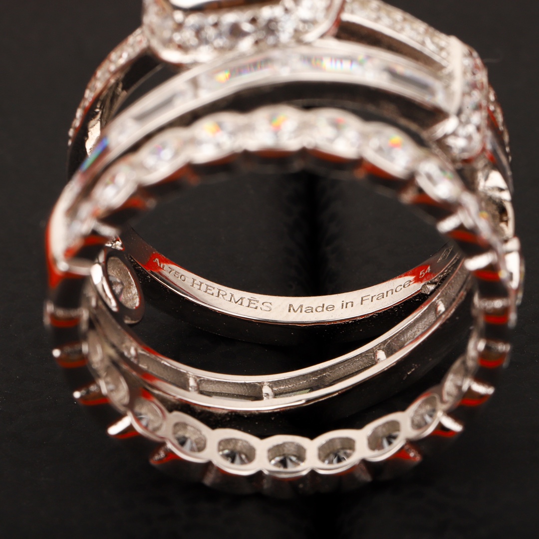 TOP HERMES Diamond Rings