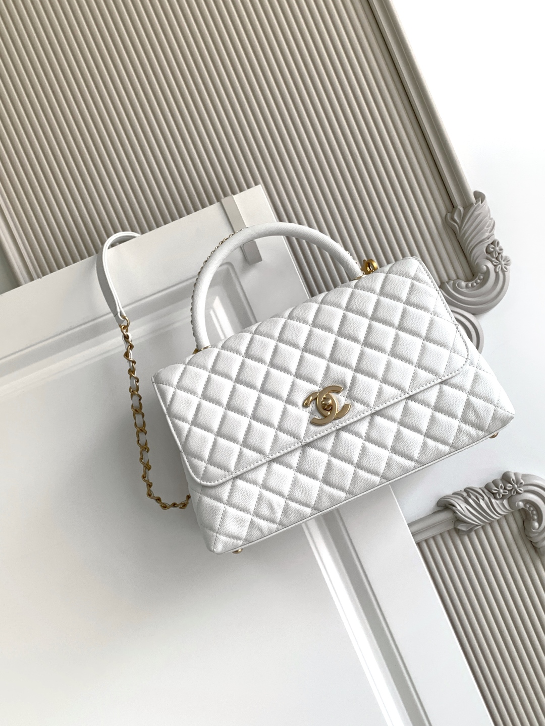 TOP CHANEL CoCo Handle Bag Carviar 29CM - 11 Colors & GHW
