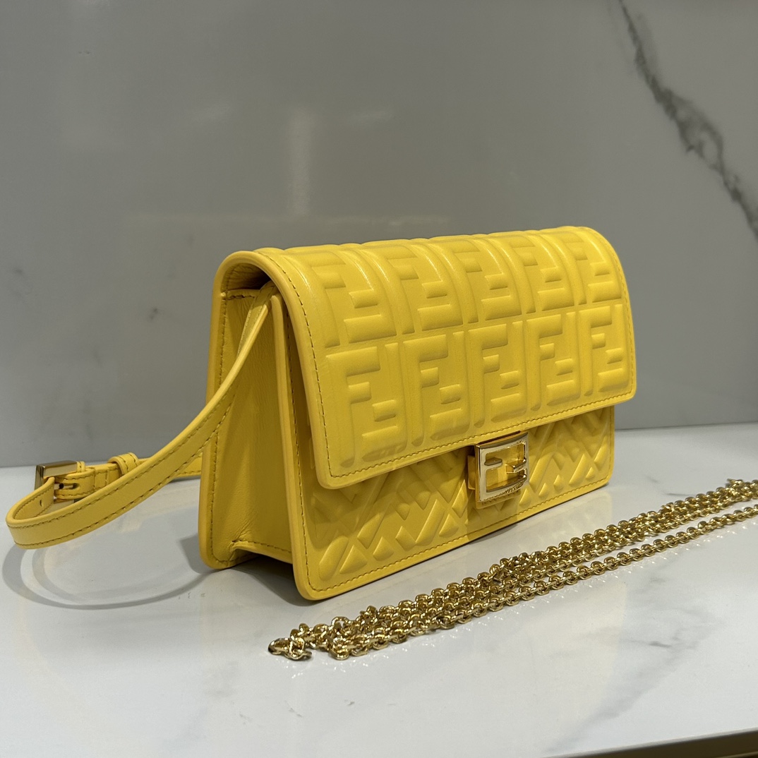 TOP FENDI Baguette FF Bag 21x11.5x5cm - 4 Color