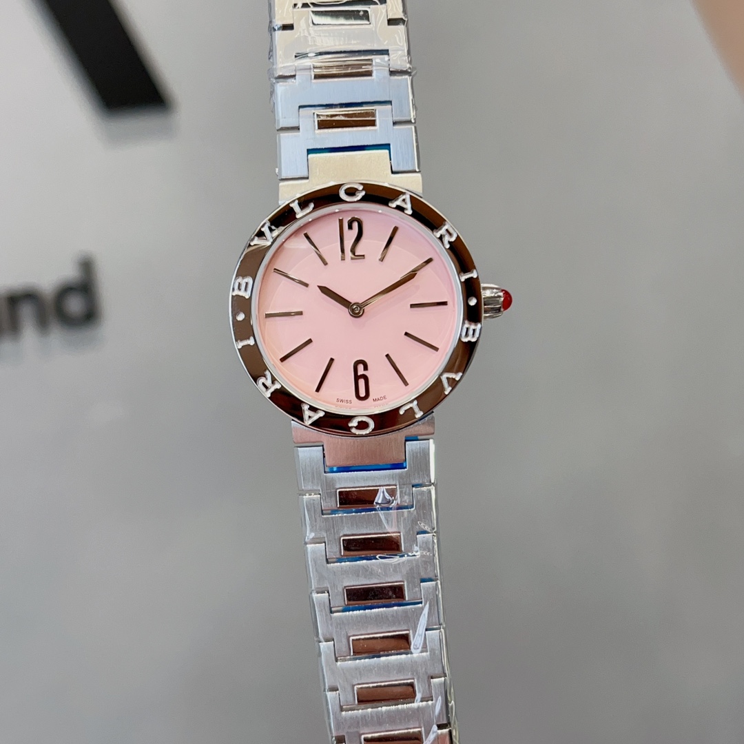TOP BVLGARI Watch 33mm - Pink