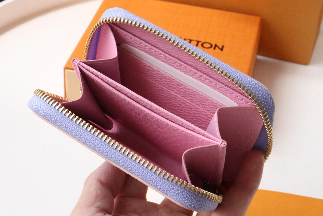 TOP Louis Vuitton LV L*V Zippy Coin/Card Holder - Pastel Sunrise