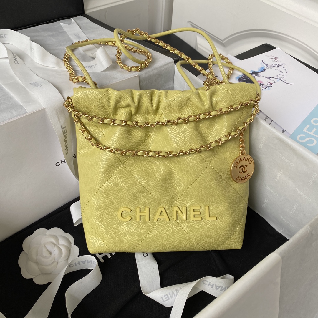 TOP CHANEL 22 Bag mini 19x20x6cm - 3 Color