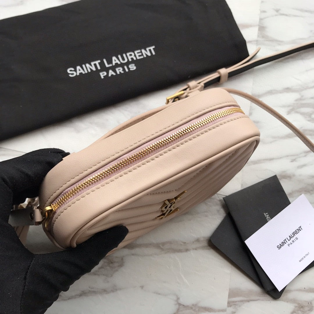 TOP Yves Saint Laurent YSL Loulou Belt Bag - Light Beige