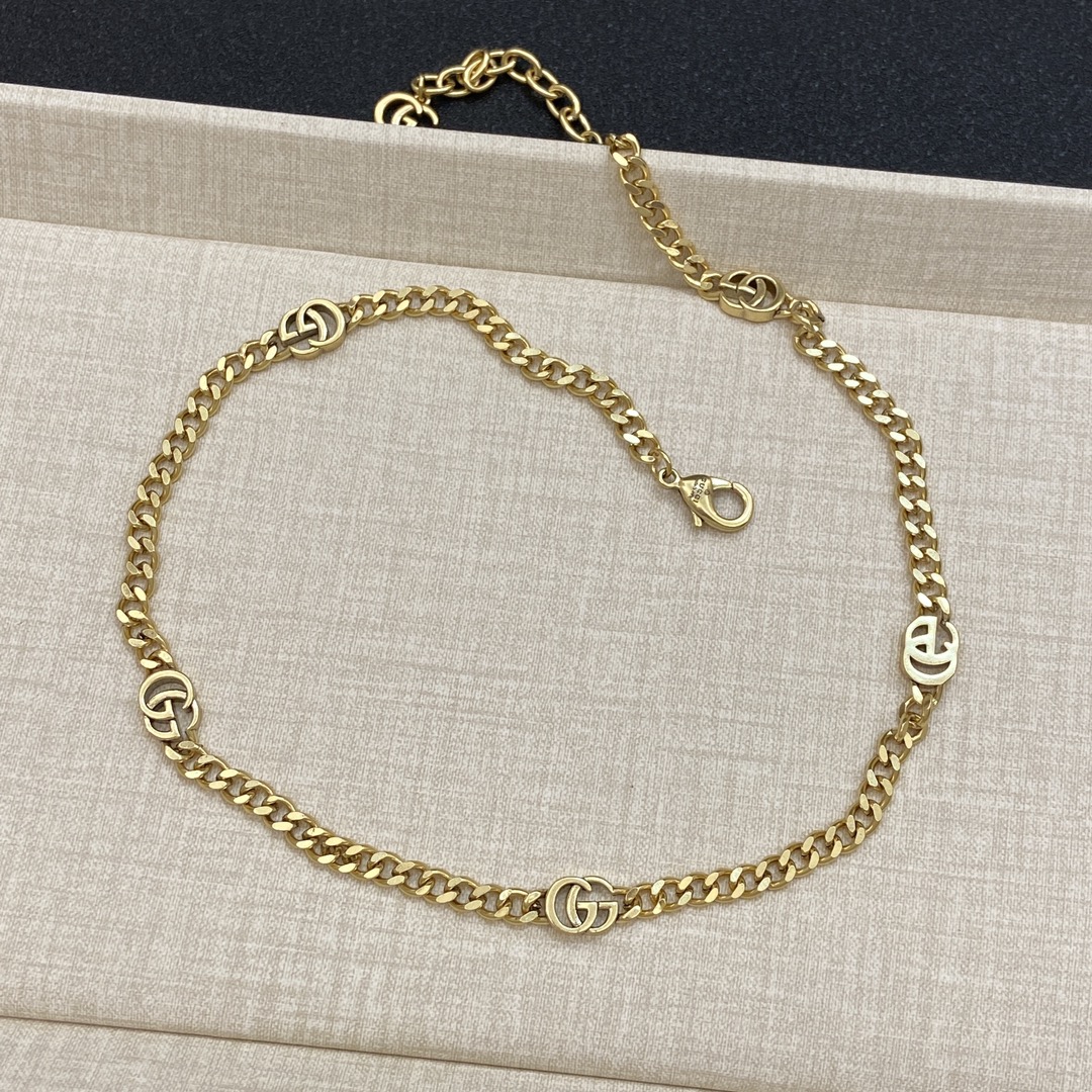 TOP GUCCI GG Necklace - Gold & Silver