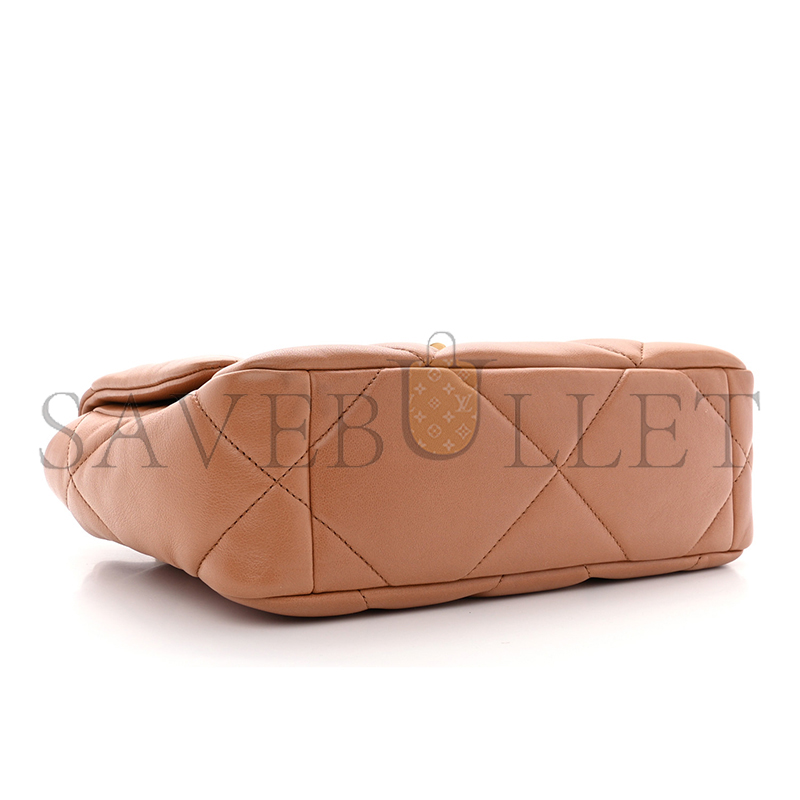 CHANEL MASTER LAMBSKIN QUILTED MEDIUM 19 FLAP AS1160  (25*17*8cm)