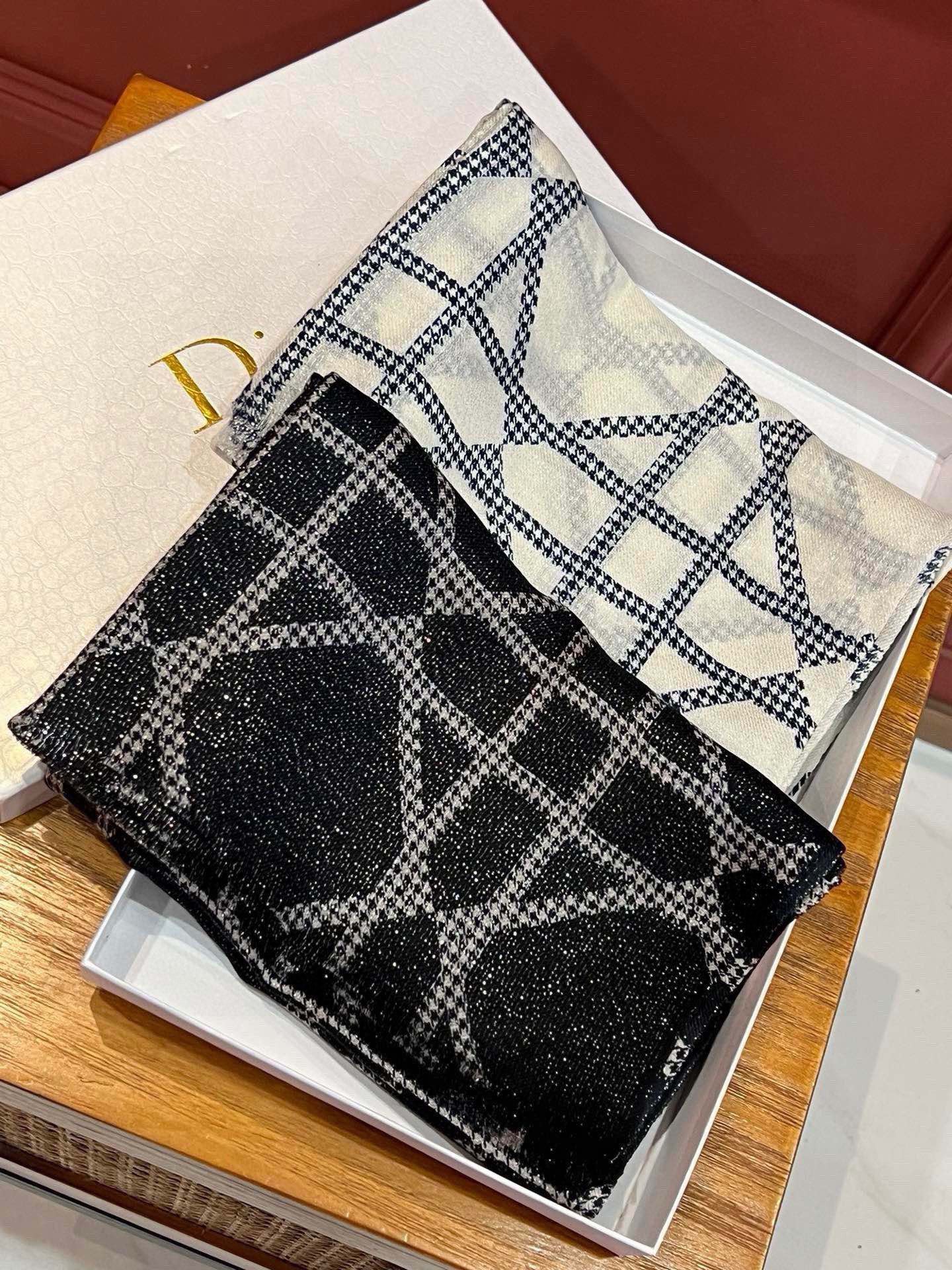 TOP Christian Dior Cashmere Scarf 110 x 200 cm -2 Colors