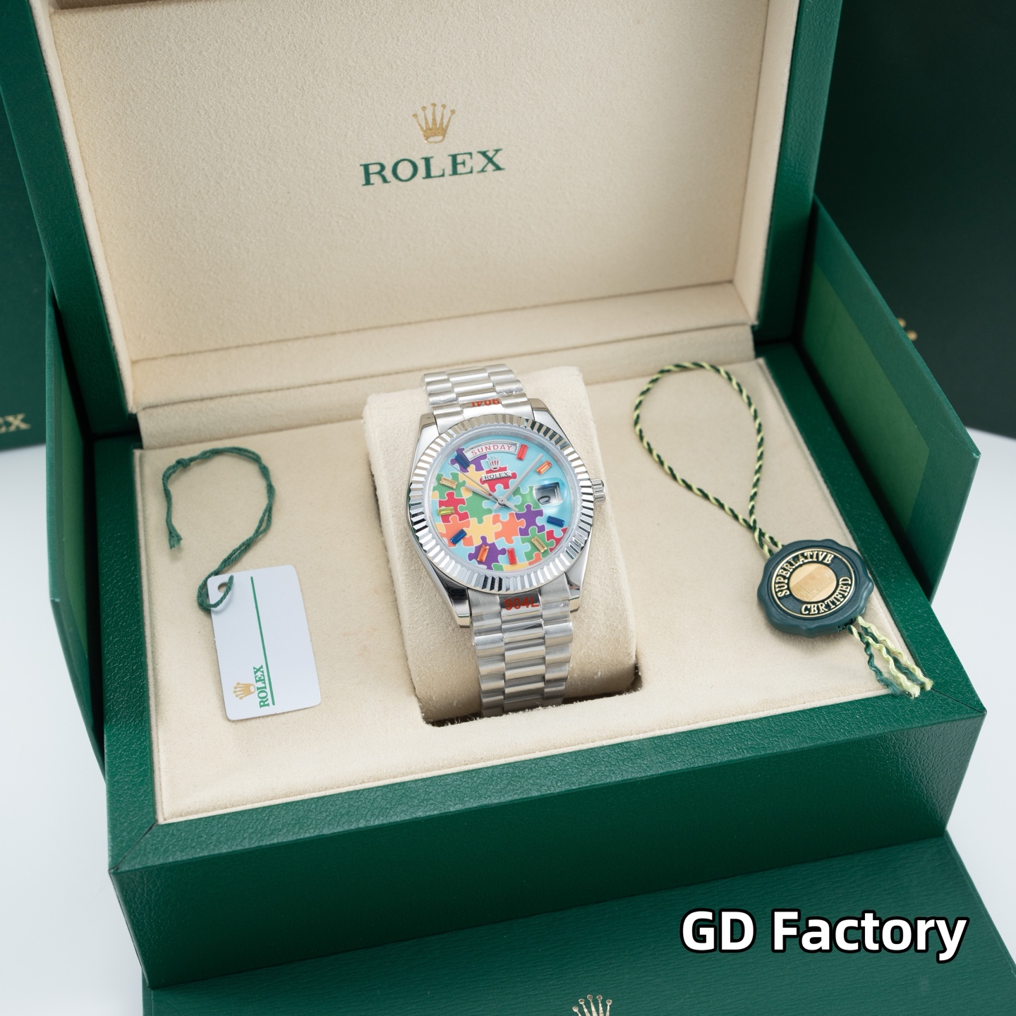 TOP ROLEX Men's Watch 40mm - Blue