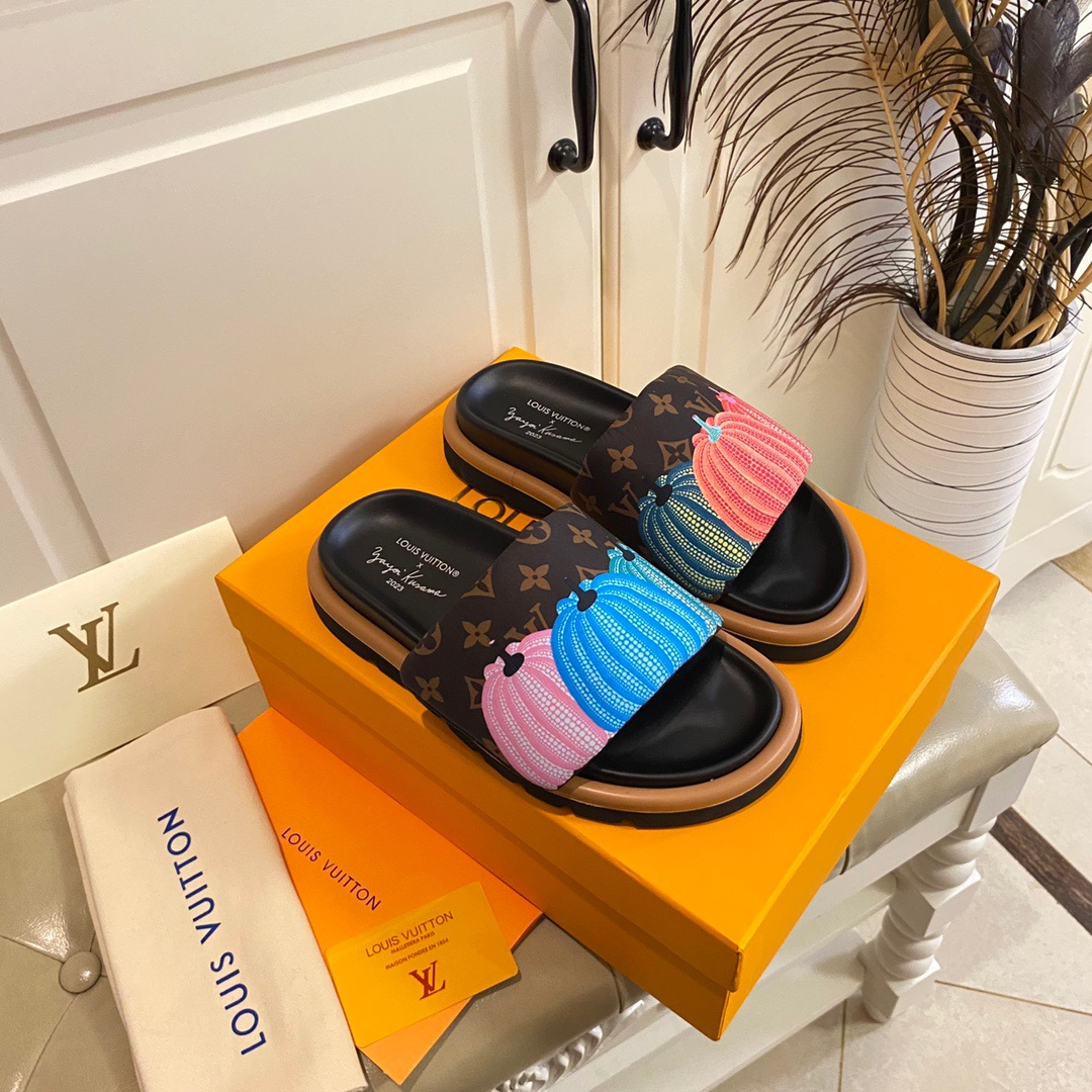Louis Vuitton LV Pillow Yayoi Kusama Slide Sandal(Replica)