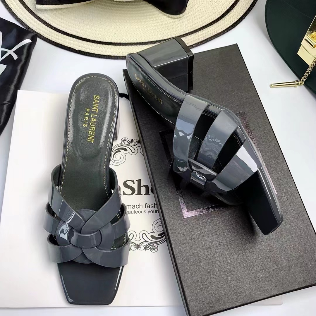 YSL Saint Laurent Nu Pieds Thick Heeled Shoes (Replica)