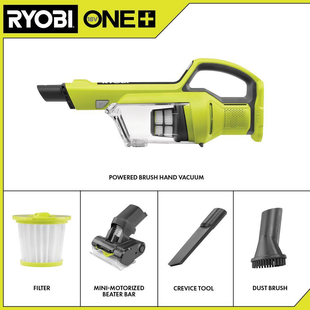ONE+ 18V Cordless Hand Vacuum with Powered Brush (Tool Only)