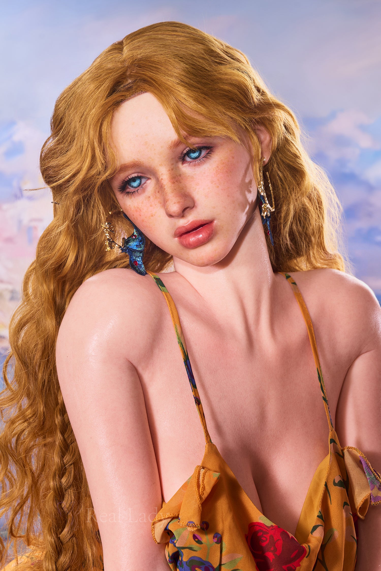 159cm/5ft3 H-cup Huge Breast Silicone Sex Doll - R22 Elia Natural