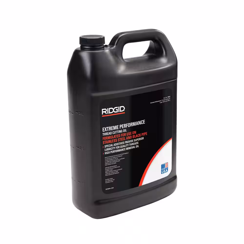 1 Gal. Dark Pipe Threading Oil, Low Odor & Anti-Mist Formulation for Pipe Cutting Dies/Threading