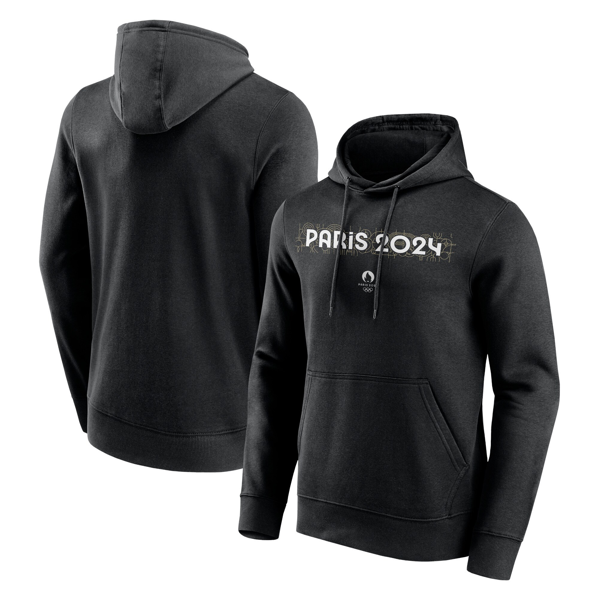 Men's Fanatics Black Paris 2024 Summer Olympics Rassembleuse Pullover Hoodie