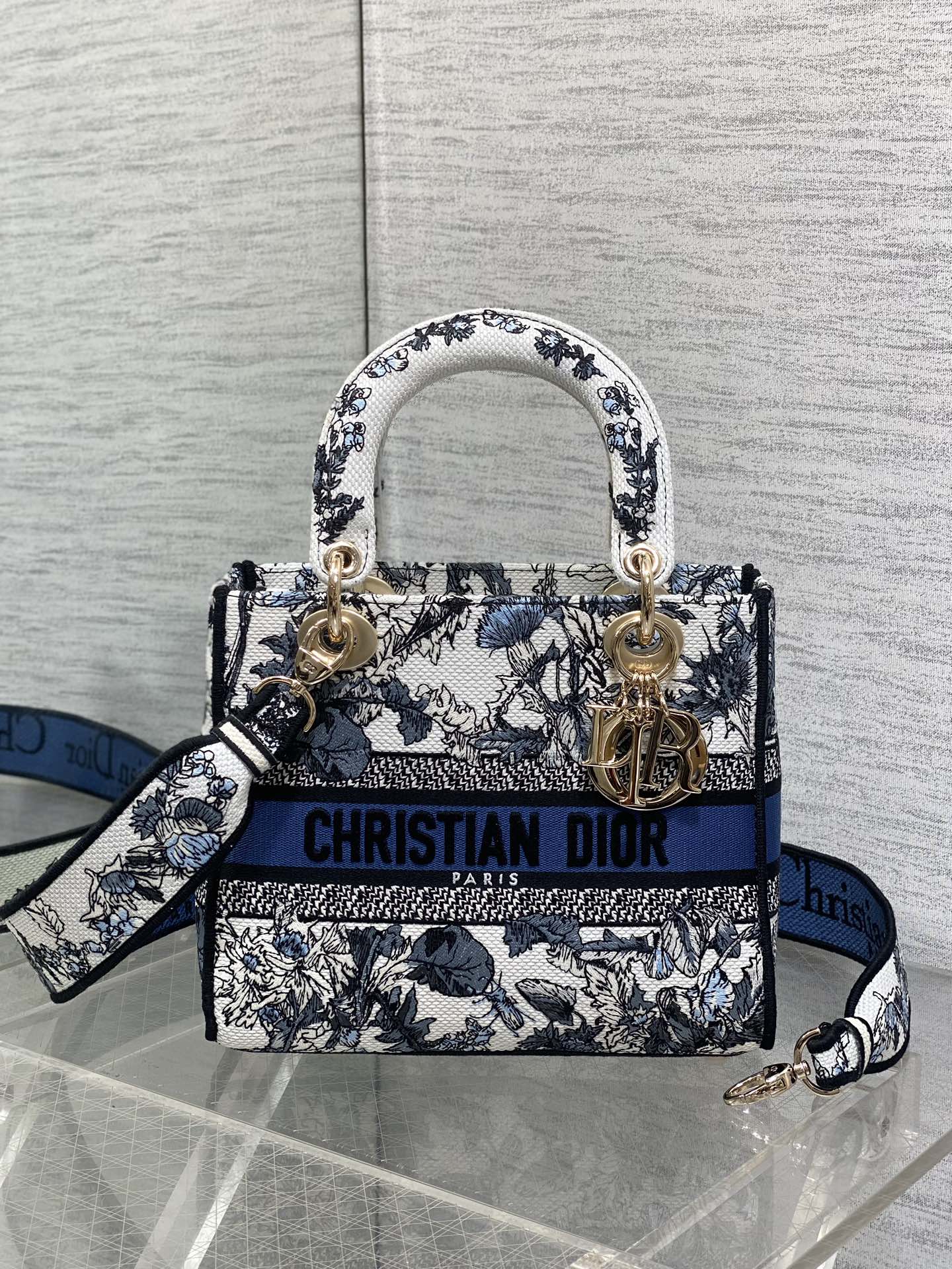 TOP Christian Dior Pattern Embroidery Bag 24x20x11cm - 2 Color