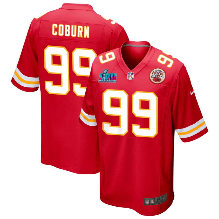 Keondre Coburn Kansas City Chiefs  Super Bowl LVII Game Jersey - Red