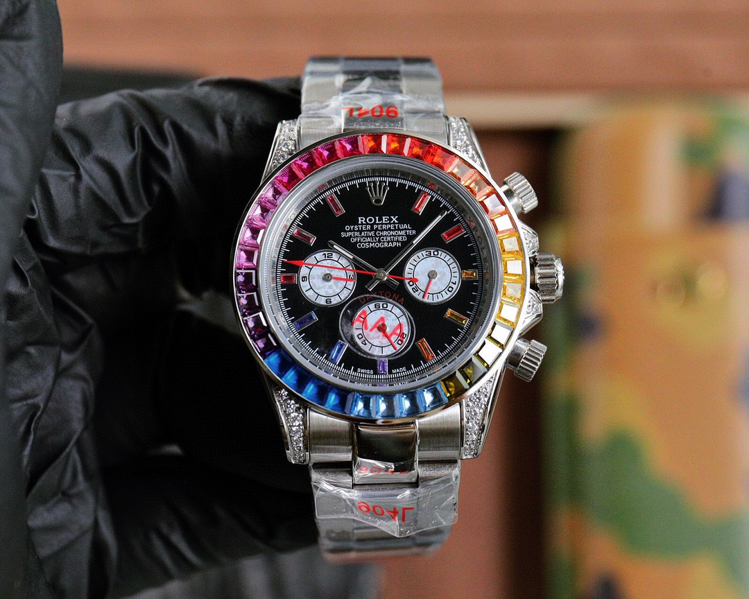 TOP ROLEX Daytona Series Automatic Mechanical Stainless Steel Watch - 3 Colors