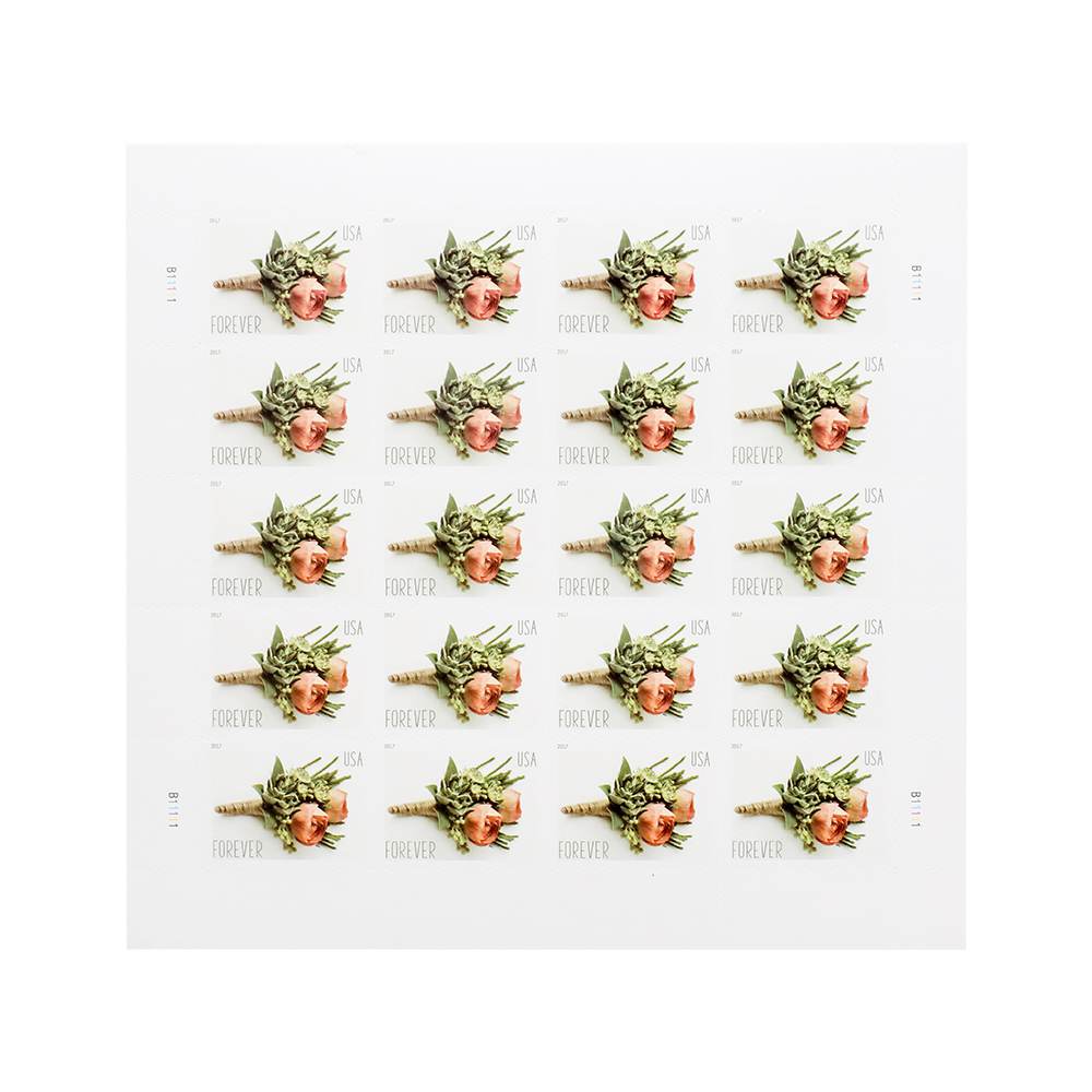 2017 First-Class Forever Stamp - Wedding Series: CelebrationBoutonniere