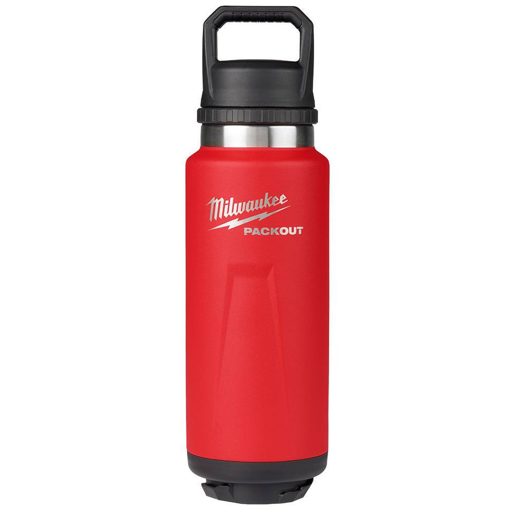 PACKOUT Red 36 oz. Insulated Bottle with Chug Lid