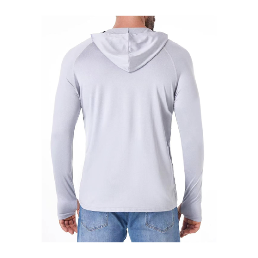 Mens Athletic Hoodies Long Sleeve Fishing Shirts UPF 50+ SPF UV Sun Protection Shirts