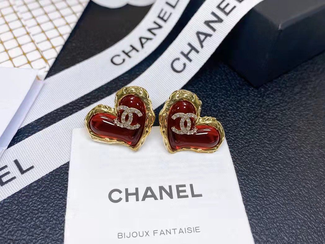 TOP CHANEL Earrings - Red