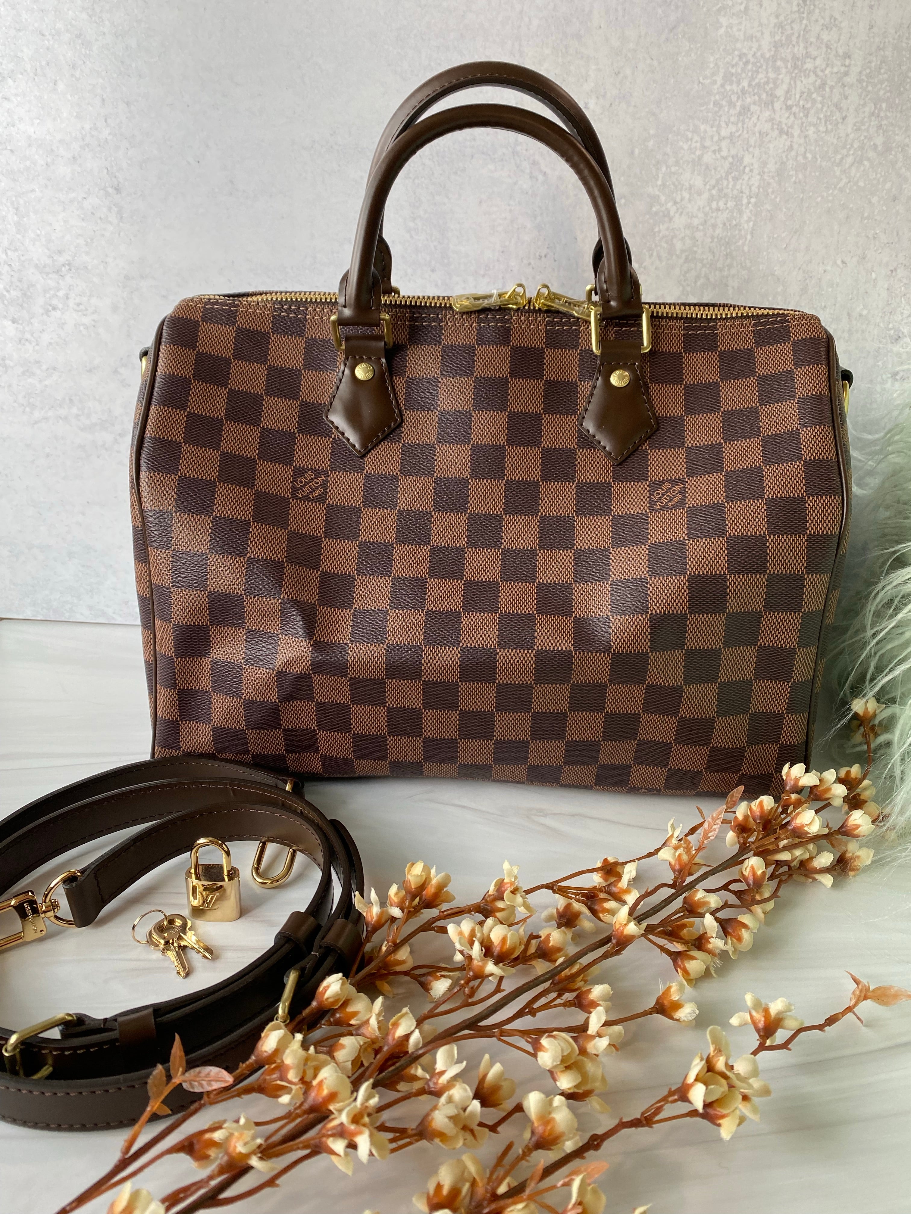 TOP Louis Vuitton LV  Speedy 30 Bag  30x21x17cm-Brown