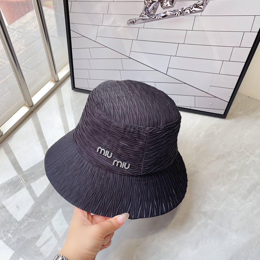 Miu Miu Textured Fisherman's Hat  Sunhat （Replica）