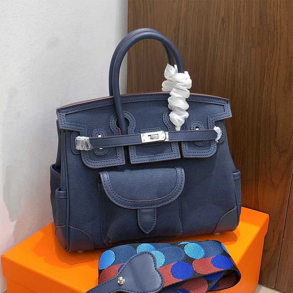 Hermès Birkin Cargo 25 Canvas Swift Bag Palladium Hardware(Replica)