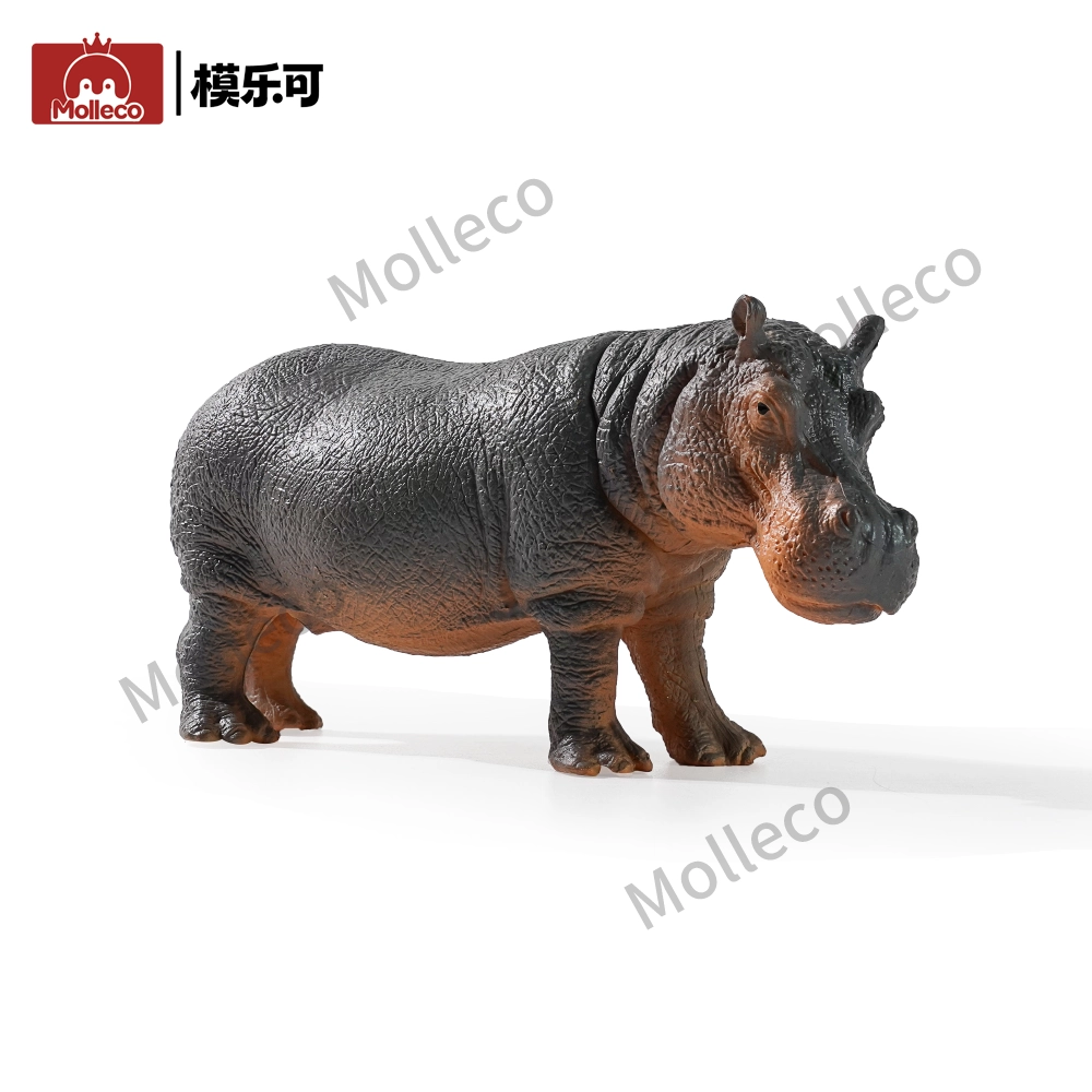 Molleco Animal Figure Toys for Kids and Children Hippopotamus CP037-5