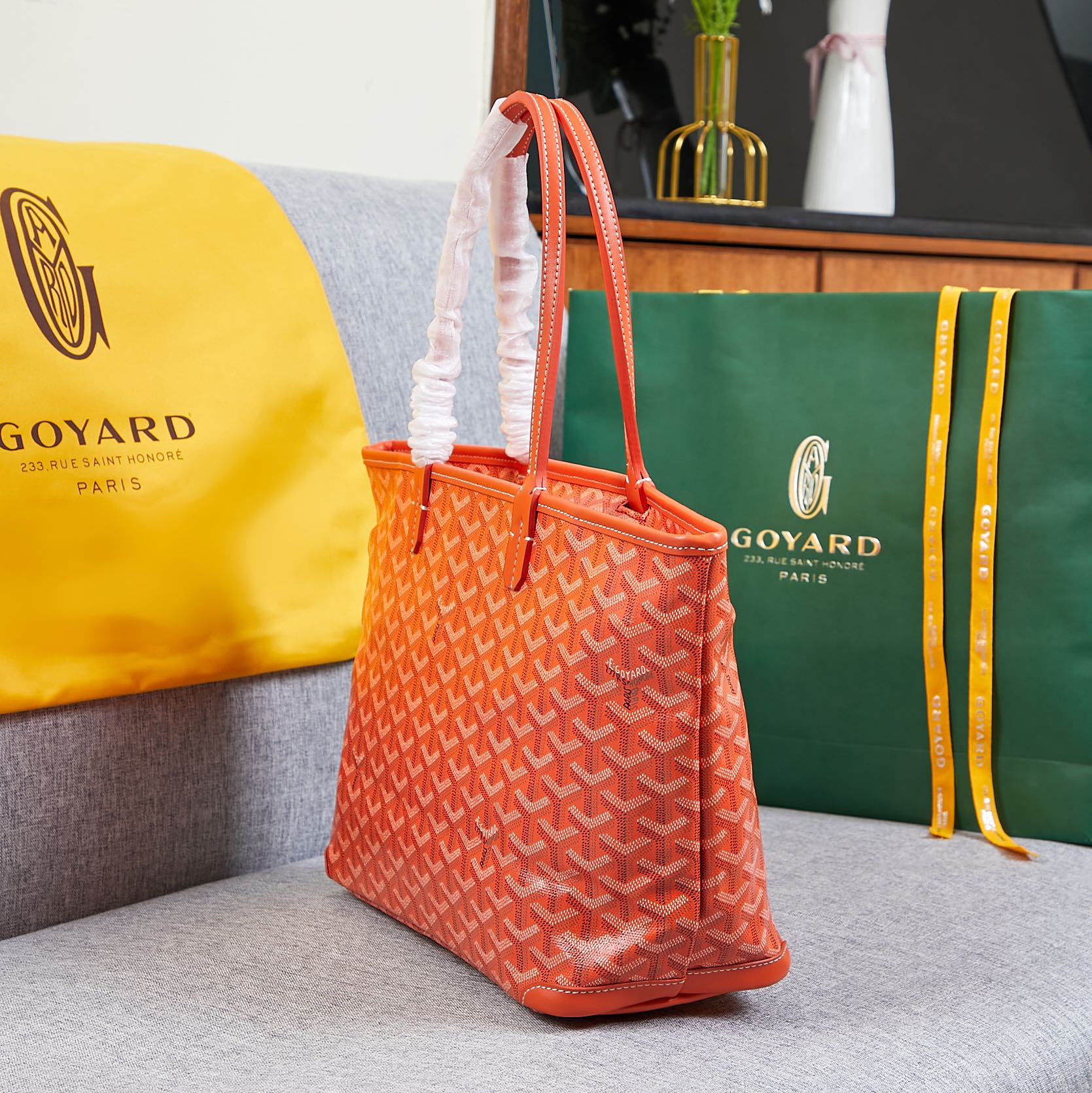 Goyard artois bag orange