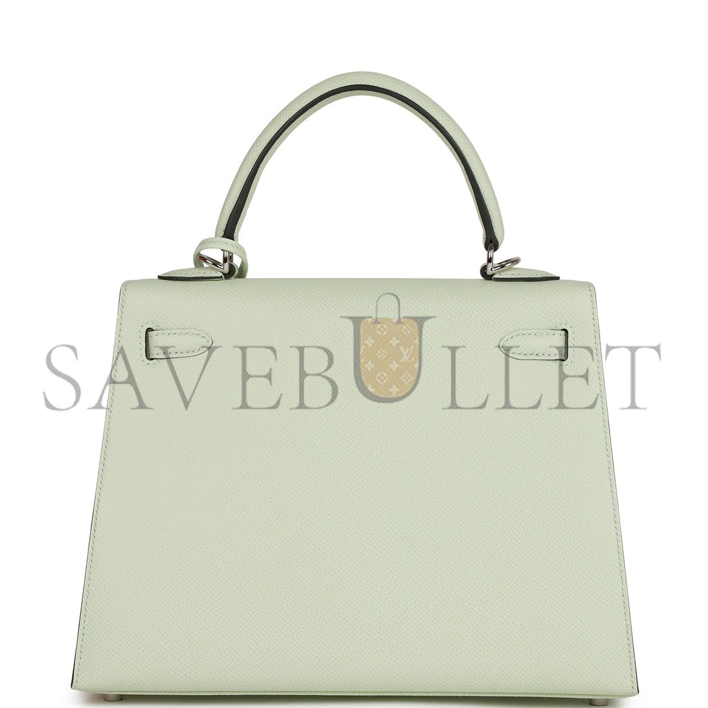 HERMES KELLY 25 EPSOM PALLADIUM HARDWARE (25*17*7cm)
