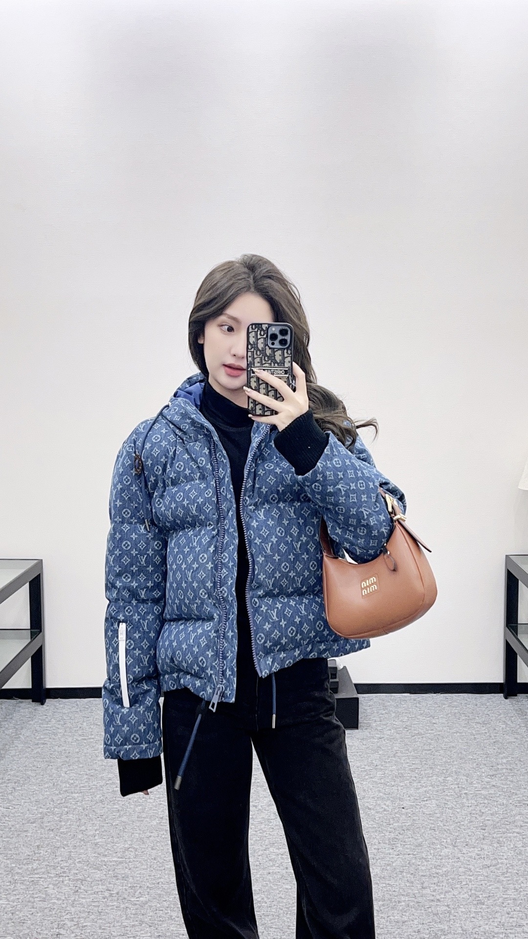 TOP Louis Vuitton LV Down Jacket - Blue