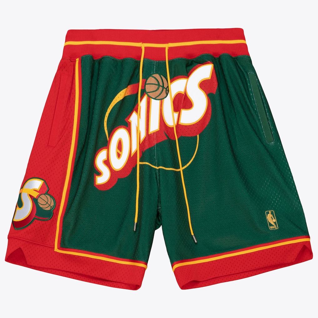 Seattle SuperSonics Green M&N x Just Don 1996-97 Fashion Shorts